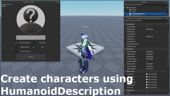 Character Creator preview 1