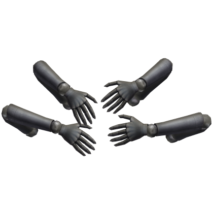 Black Halloween Doll Arms