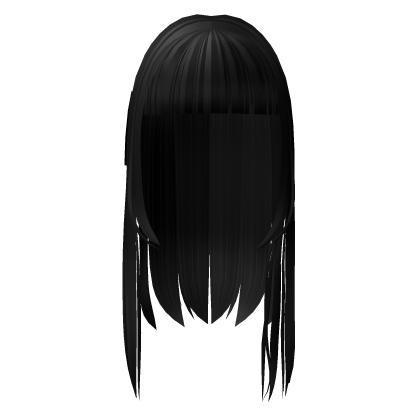 Black Long Emo Hair Roblox item