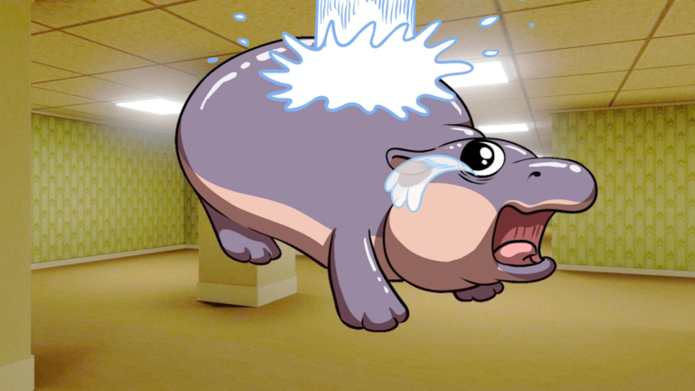 Moo Deng in the Backrooms screenshot 1