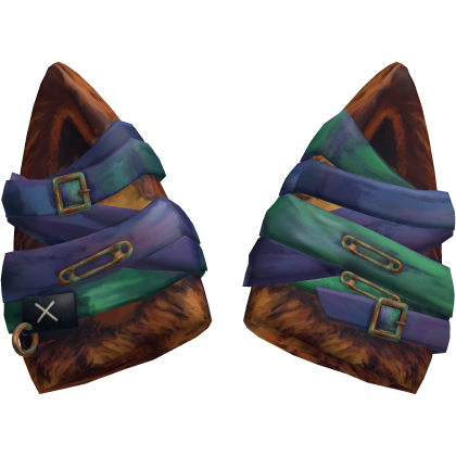 Multicolour Buckled Leather Cat Ears