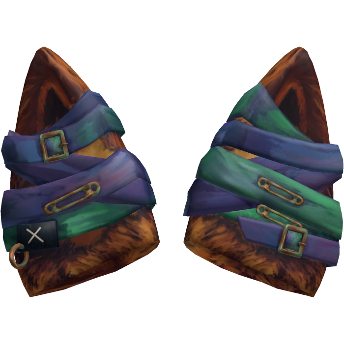 Multicolour Buckled Leather Cat Ears