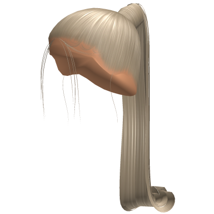 Sleek High Ponytail + Edges in Blonde Roblox item