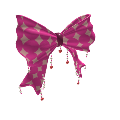 Hime Gyaru Pink Oversized Heart Bow Roblox item