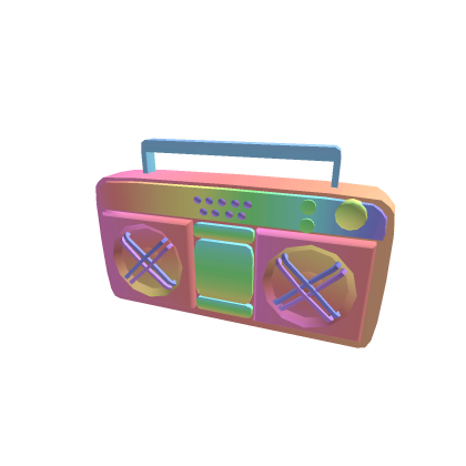 Colorful boombox
