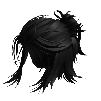 black ronin samurai hair Roblox item