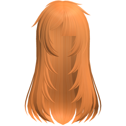 🖤 layered messy fallen angel hair in orange