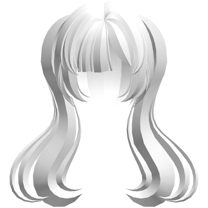 moe thick long fluffy ponytails white