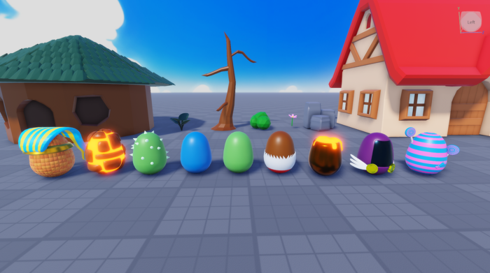 Low-Poly Stylized Cartoon Builds, Eggs Pack preview 1
