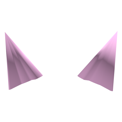 Pink lowpoly cats ears