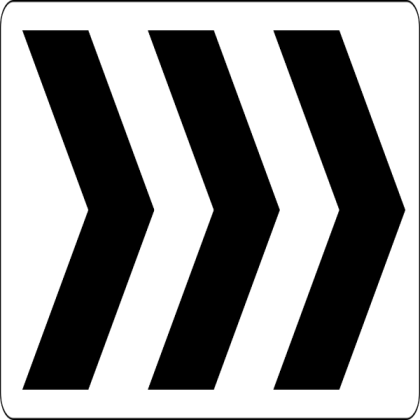 Roundabout Chevron Sign Roblox decal
