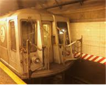 NYCTA R40 slant subway car group