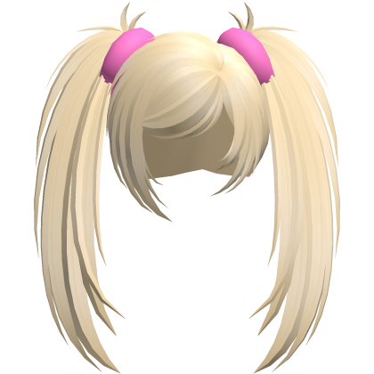 blonde thick messy scene tied pigtails Roblox item