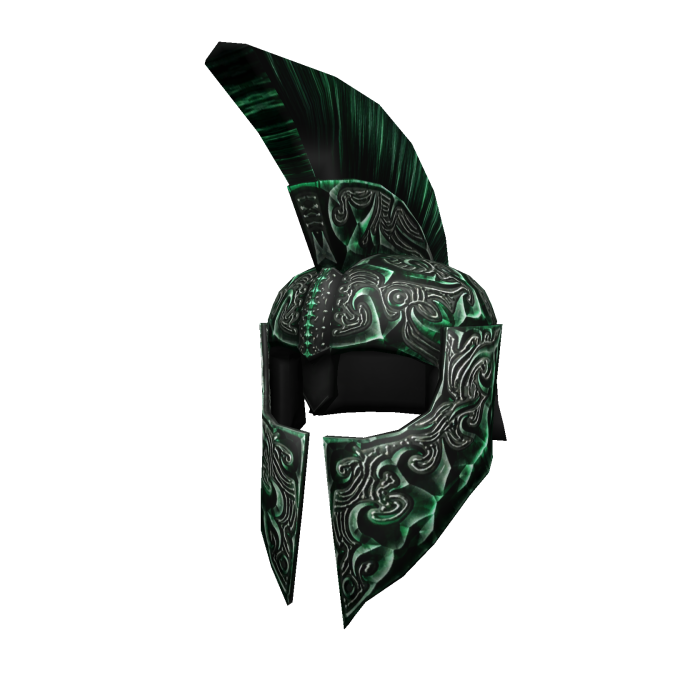 Deluxe Emerald Roman Helmet