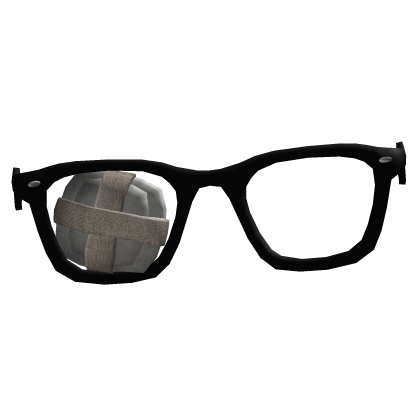(low) Moe Tilted Vkei Glasses with Eye Bandage Roblox item