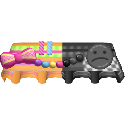 Kawaii Dualcora Rainbow Gloomy Skirt 🌈🖤✨ Roblox item