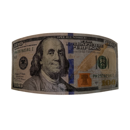 $100 Bill Cash Money Eye Cover