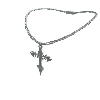 Goth necklace - silver Roblox item
