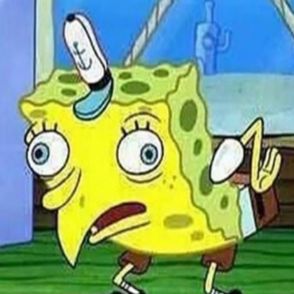 spongebob mocking meme Roblox decal