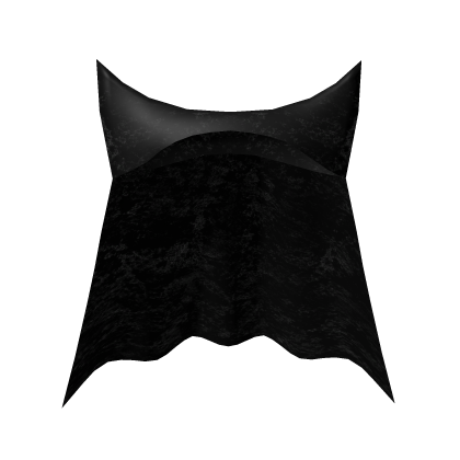 Black Crushed Velvet Spike Shoulder Drag Cape Roblox item
