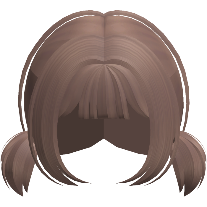 Short cutecore mini bob pigtails in hazel