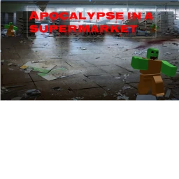 Apocalypse in a super market icon