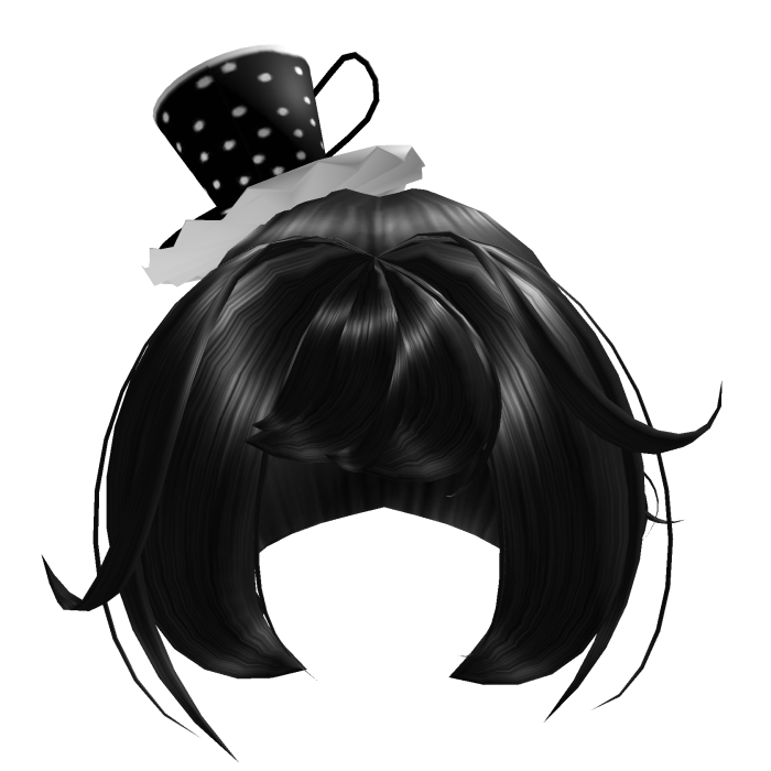 black cute & tea cup hair ☕