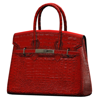 WANE CROCODILE SKIN RED BAG