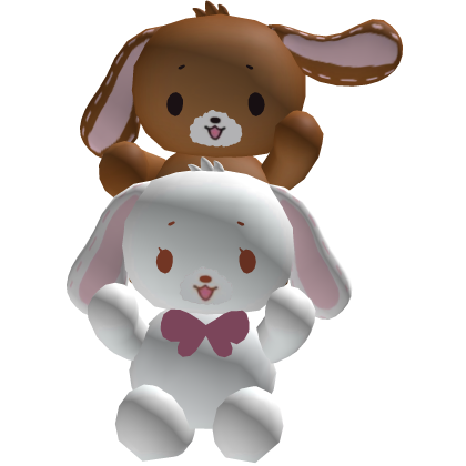 ・ sugar bunnies cute duo piggyback