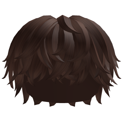 Messy Cool Boy Anime Hair (Brown) Roblox item