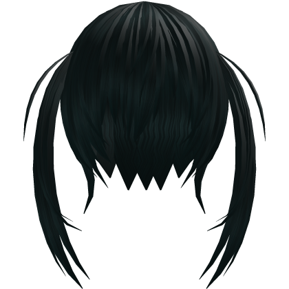 scene 2010s long low twintails in dark green Roblox item