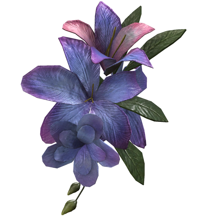 Purple Tropical Summer Face Flower