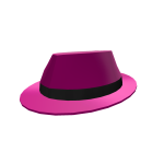 Pink Shiny Fedora