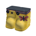 Adorable Coraline Oversized Button Rainboots