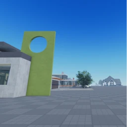 Modern House with Air conditioners icon
