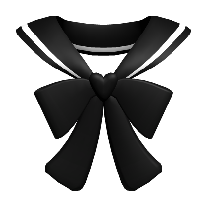 Cute Black Collar Bow Roblox item
