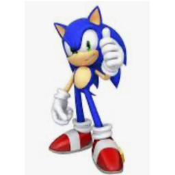 sonic on a chair hangout yess