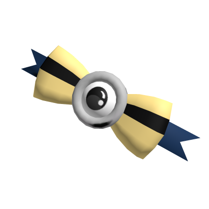 cute minion bow hairclip right Roblox item