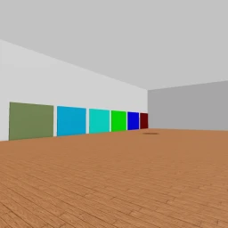 Stare at different color walls simulator icon