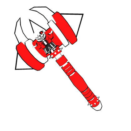 Evil Red Undertale Sans Hammer Roblox item
