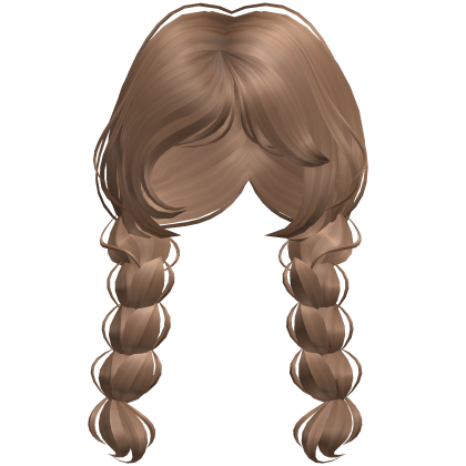 ♡ Shoujo Side Bangs Twin Braids (Honey Blonde) Roblox item