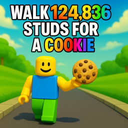 Walk 124,836 studs for a cookie