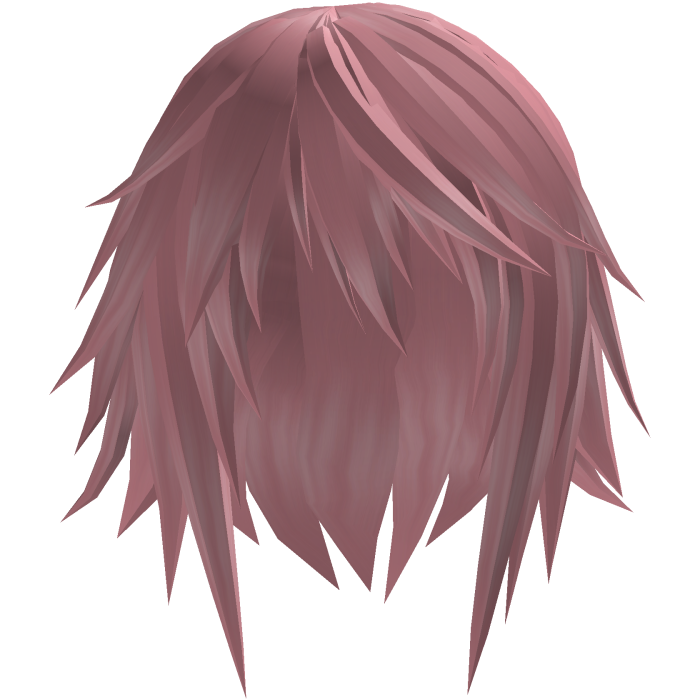 short straight emo hair (soft pink)