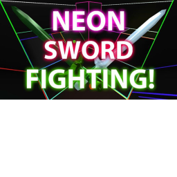 Neon sword fighting