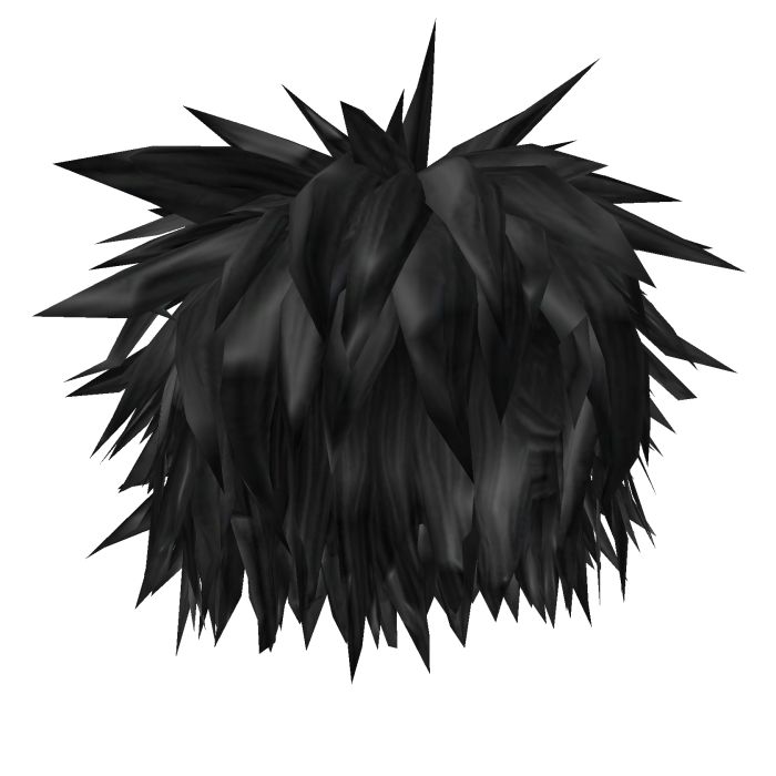Black spiky boy hair 404