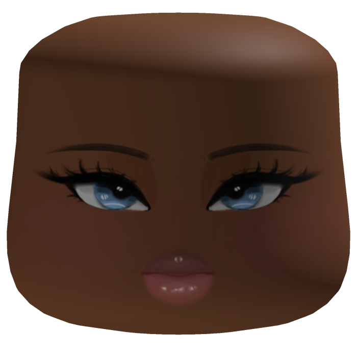 Pretty Soft Makeup Glam Cheeks Face W/ Blue Eyes