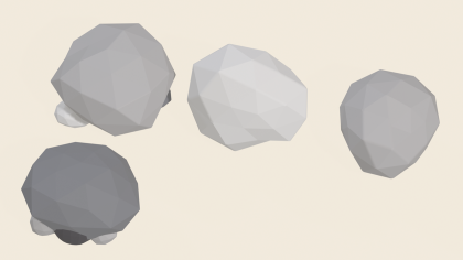 Stylized Rock Cliff Pack x40 Boulder Stone Ore preview 3