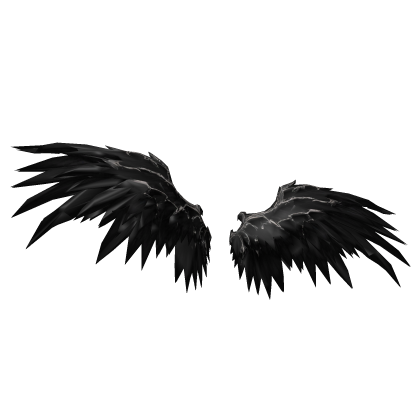 Black Gothic Wings — Silver Pattern Roblox item