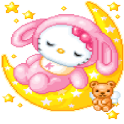 Baby hello kitty fast asleep Roblox decal