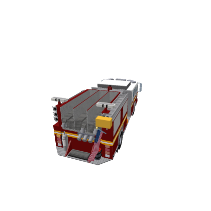 Fire Truck with flags
